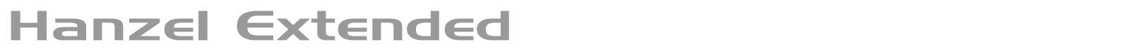 Hanzel Extended font preview